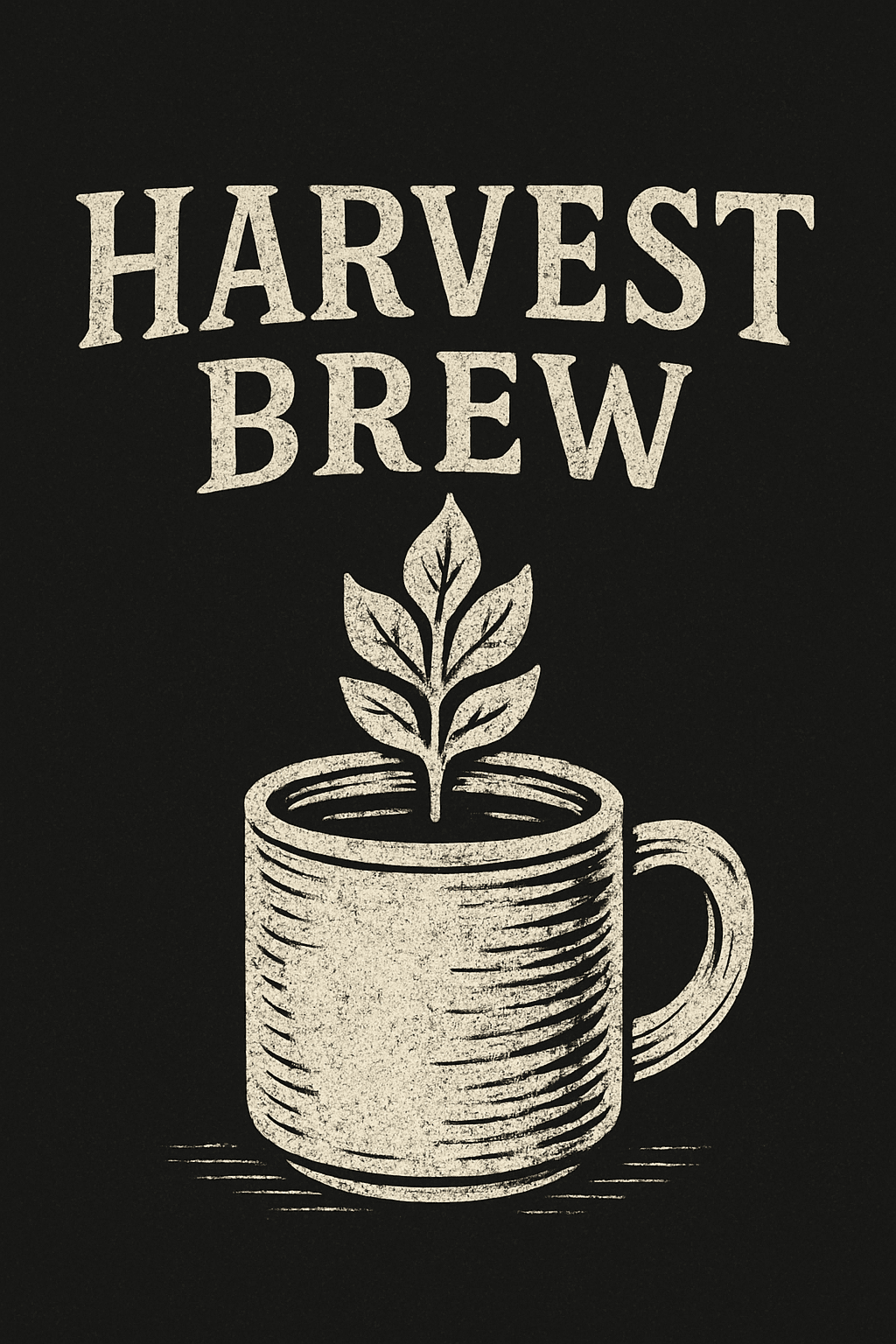 Harvest Brew Vintage Coffee Art