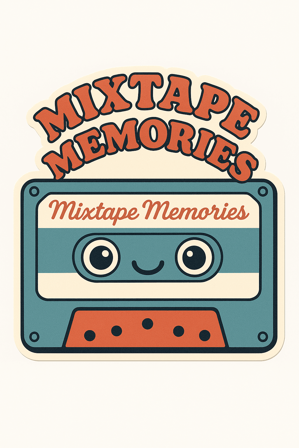 Cute Retro Mixtape Memories Sticker