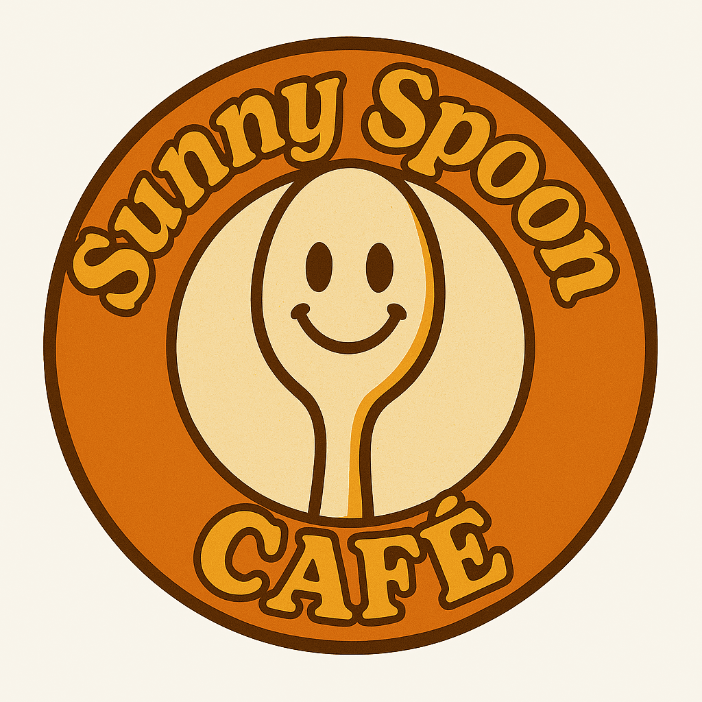 Sunny Spoon Café Retro Smiley Logo