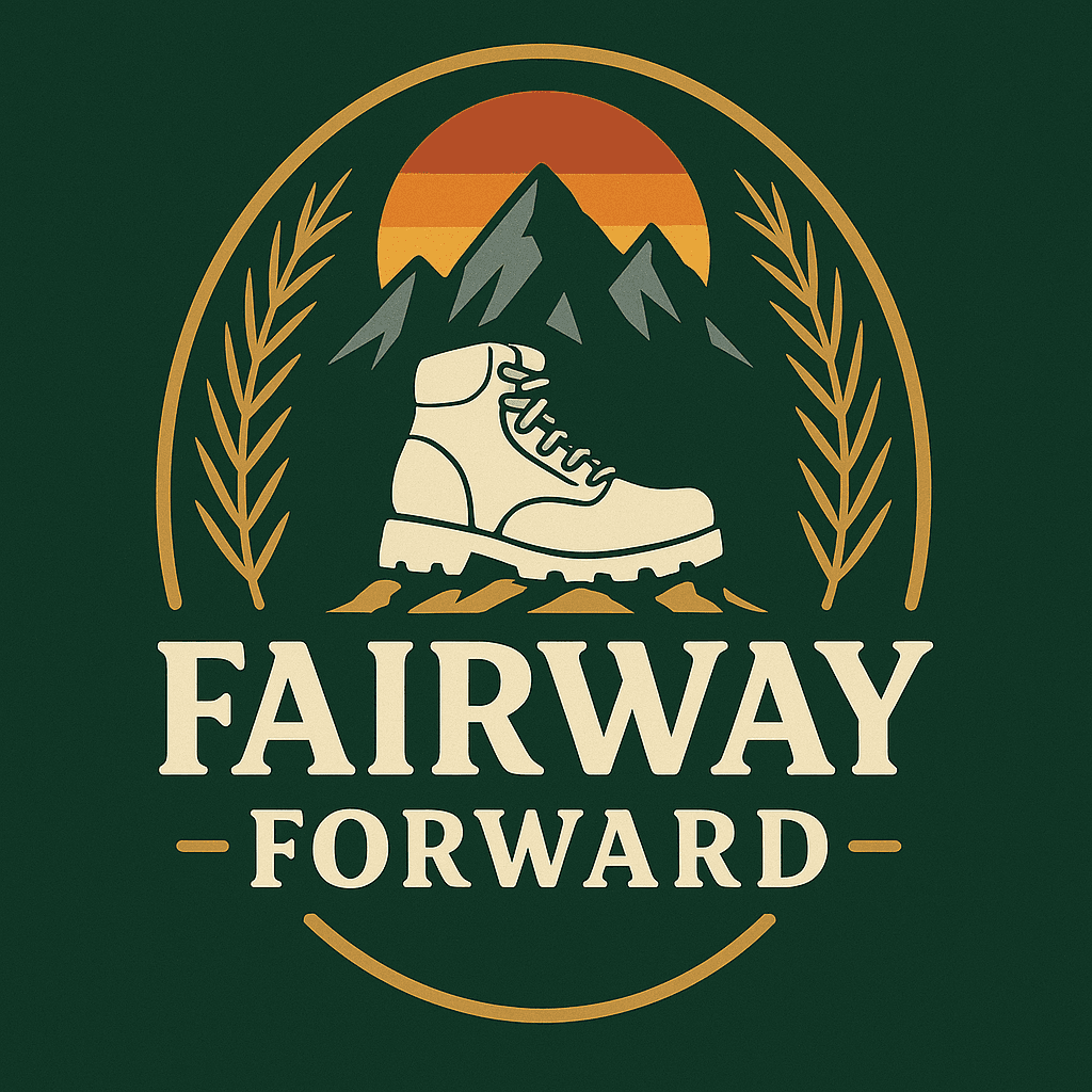 Vintage Hiking Boot with Mountain Sunset Logo