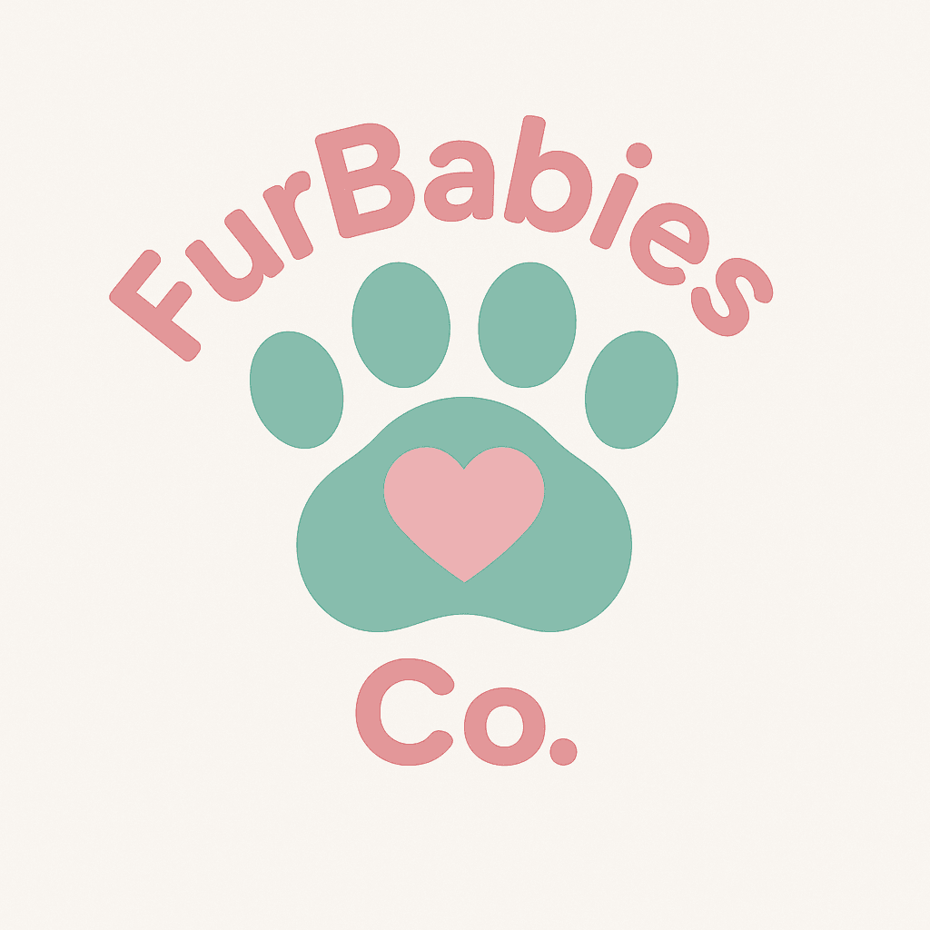 Cute Paw Print Logo with Heart for Pet Brands