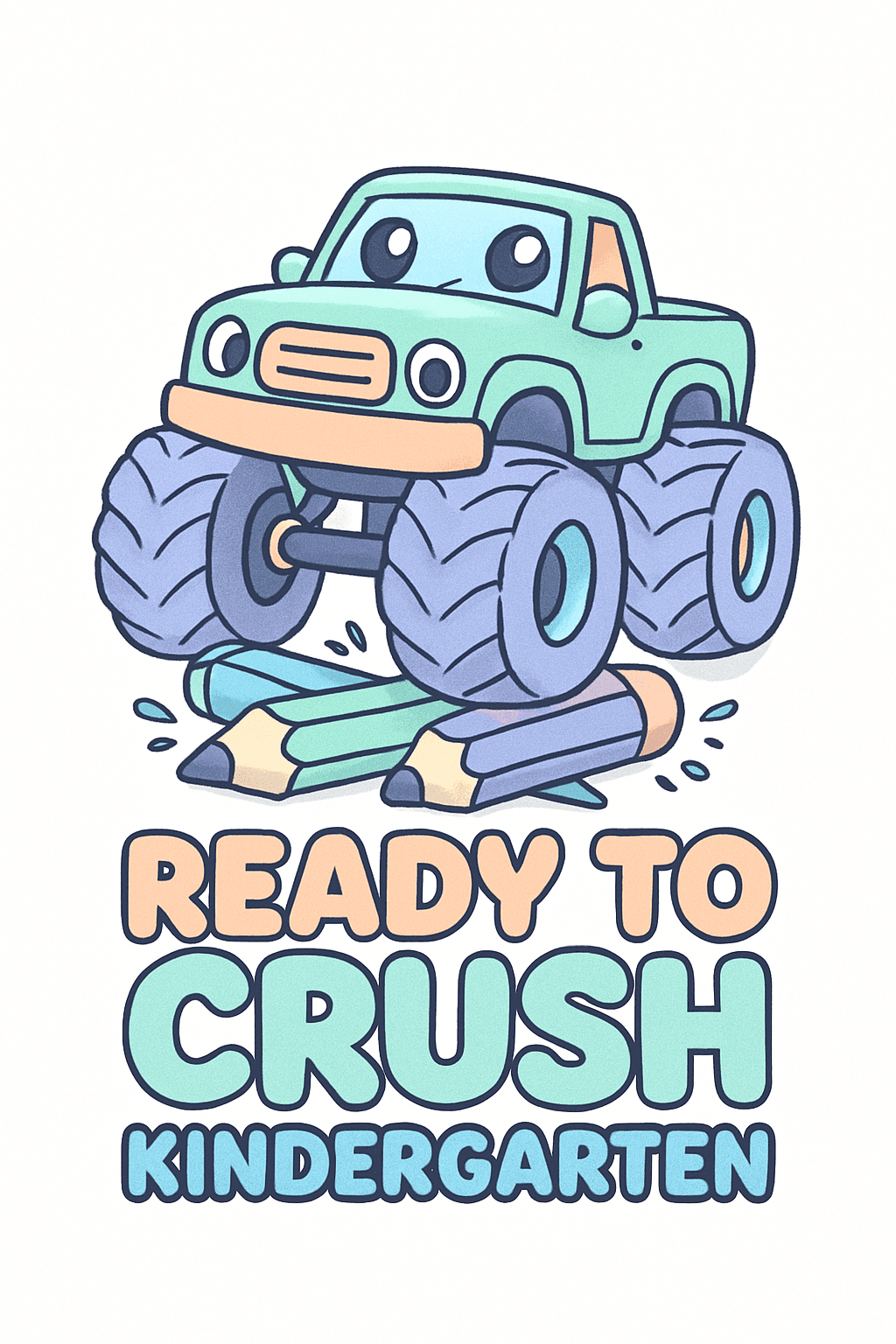 Ready to Crush Kindergarten Monster Truck