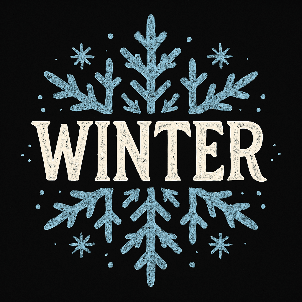 Chilly Winter Snowflake Design