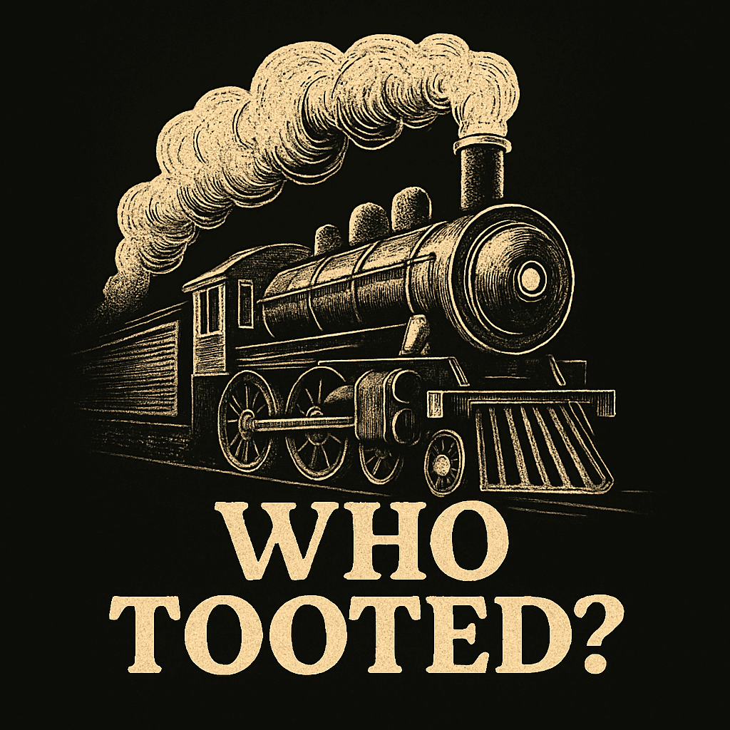 Toot Your Own Horn: A Vintage Train Pun