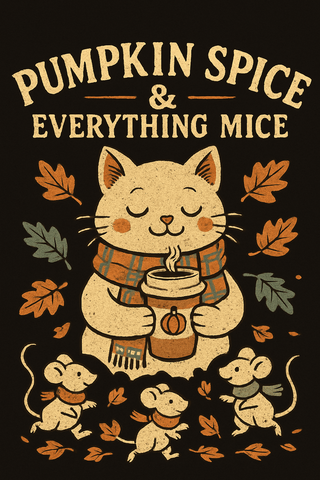 Pumpkin Spice & Everything Mice Cozy Fall Design