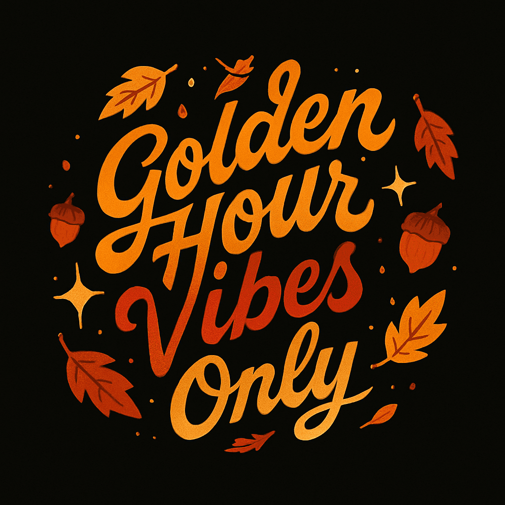 Golden Hour Vibes Only - Autumn Glow