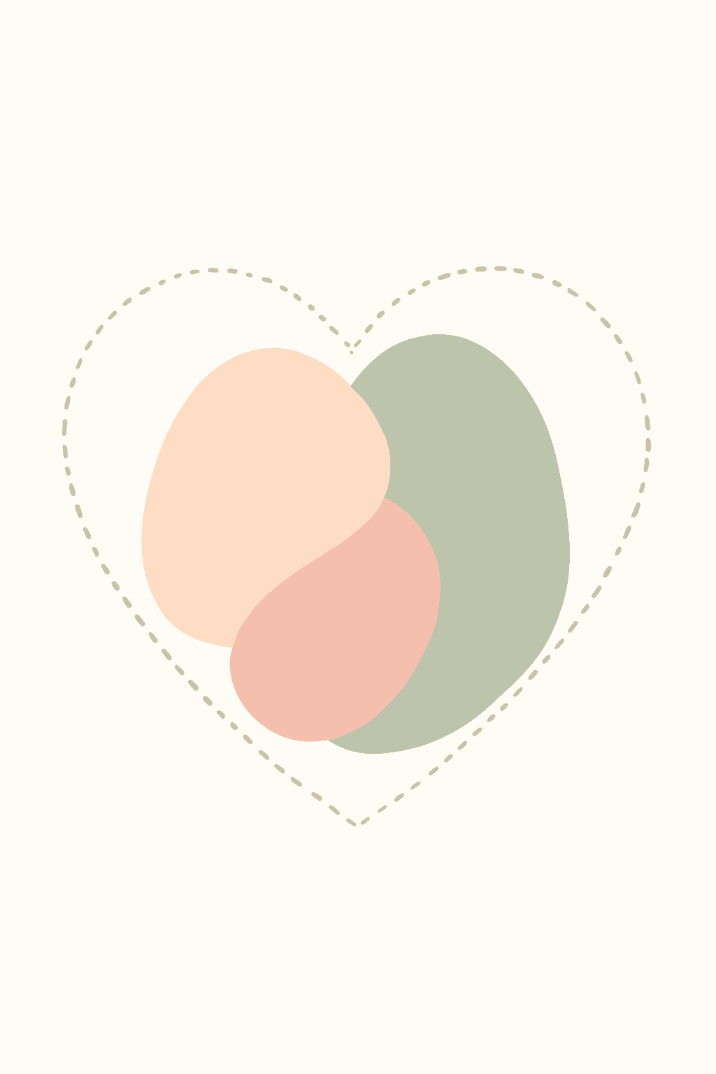 Minimalist Abstract Heart Shape Design