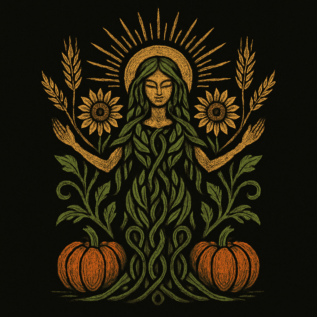 Harvest Goddess in Autumn Splendor