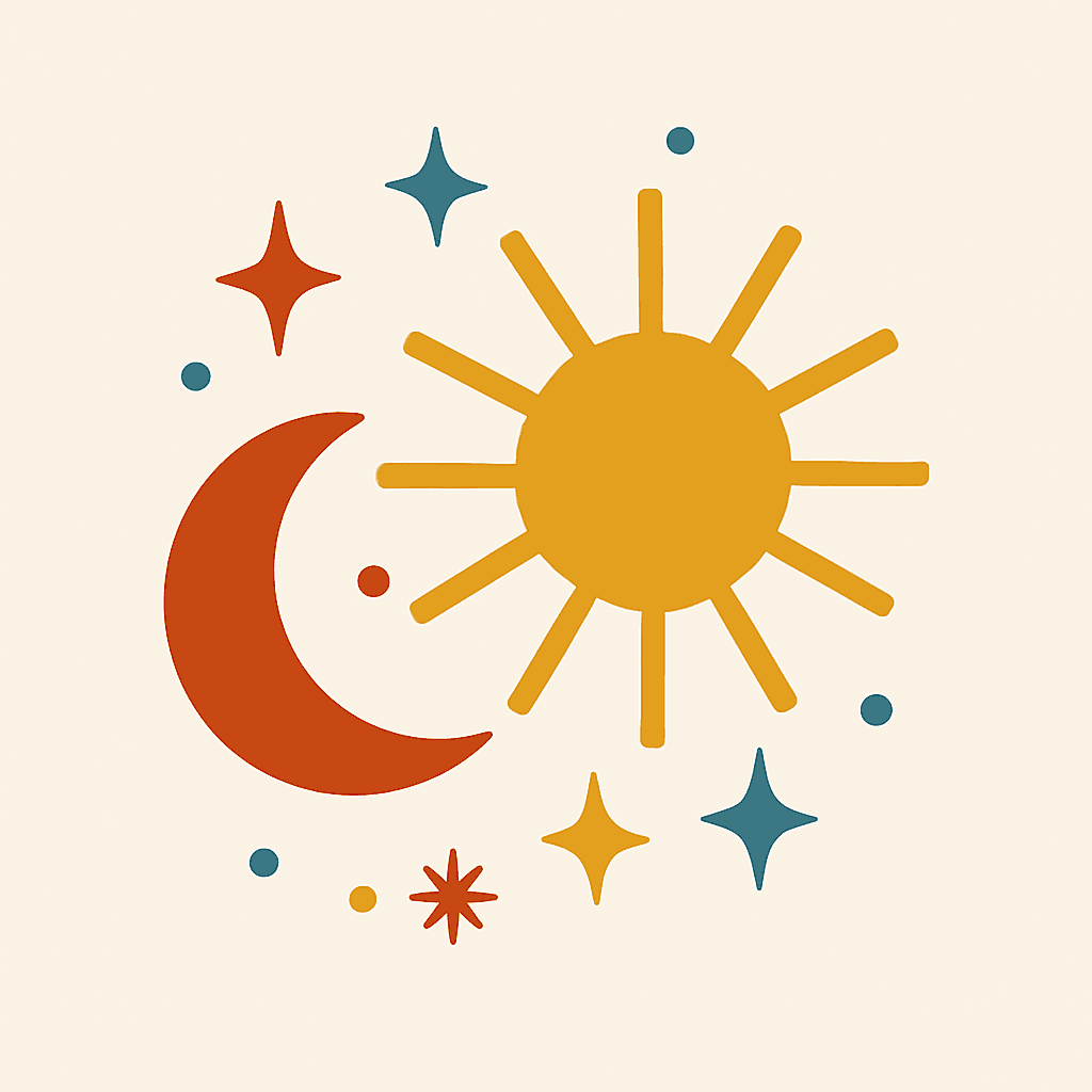 Celestial Harmony: Sun and Moon Design