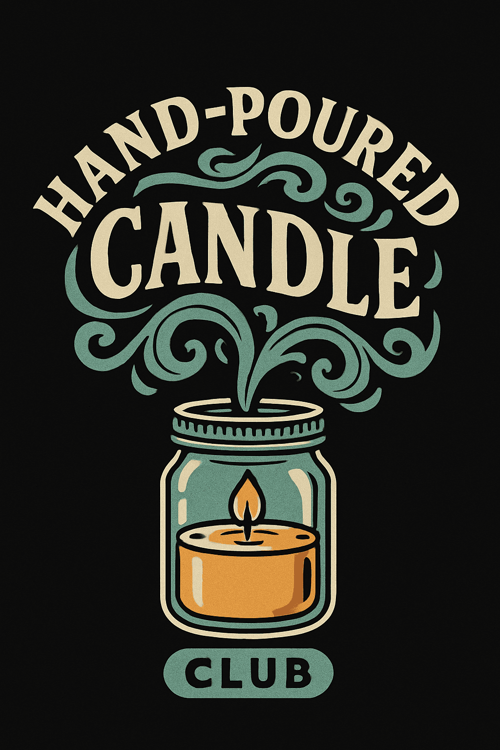 Vintage Hand-Poured Candle Club Design