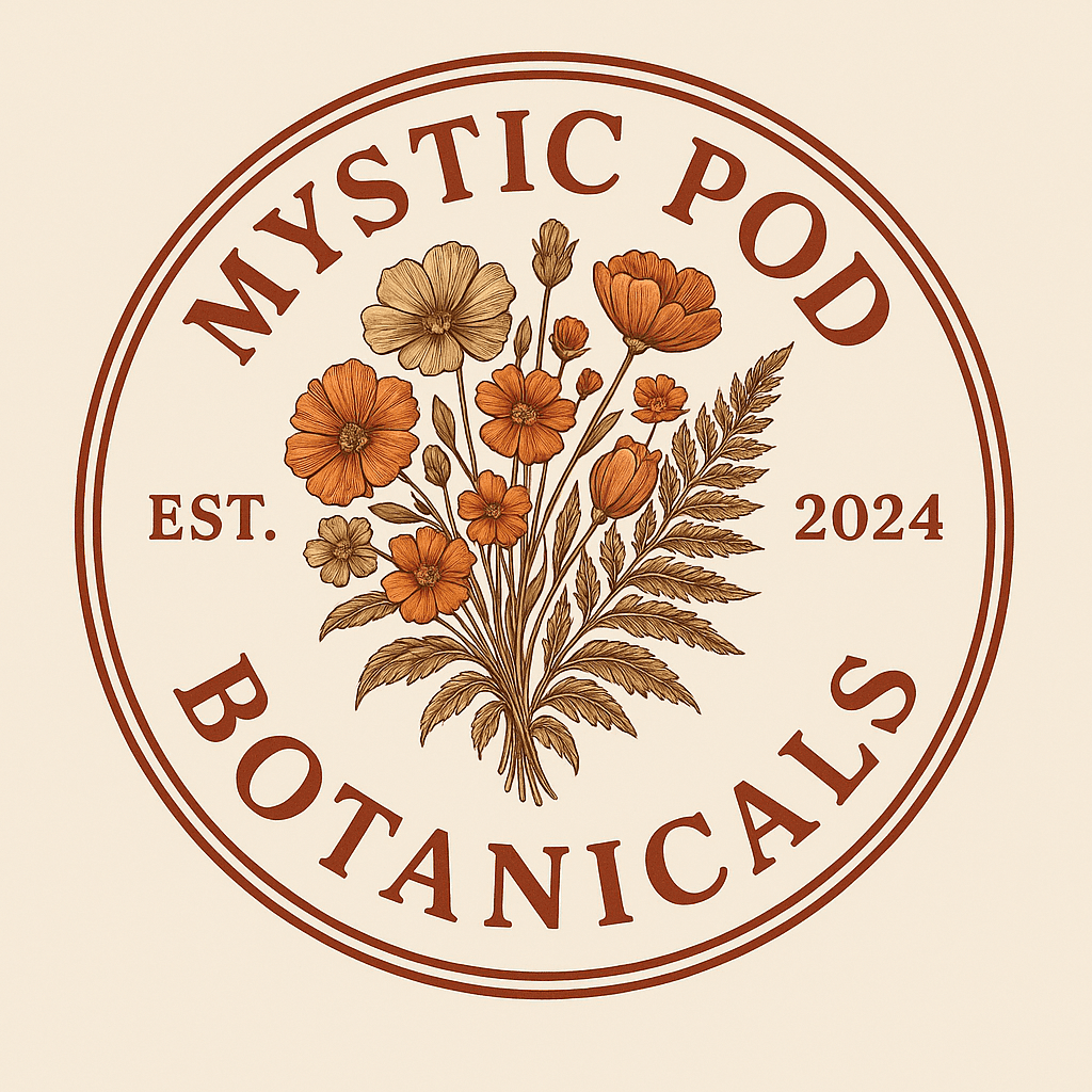 Elegant Vintage Botanical Floral Emblem