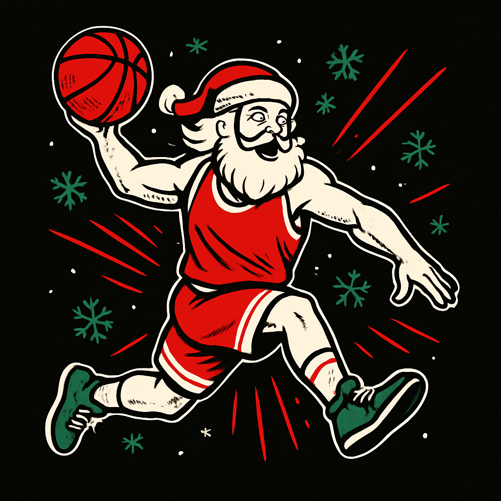 Slam Dunk Santa: Holiday Hoops Action