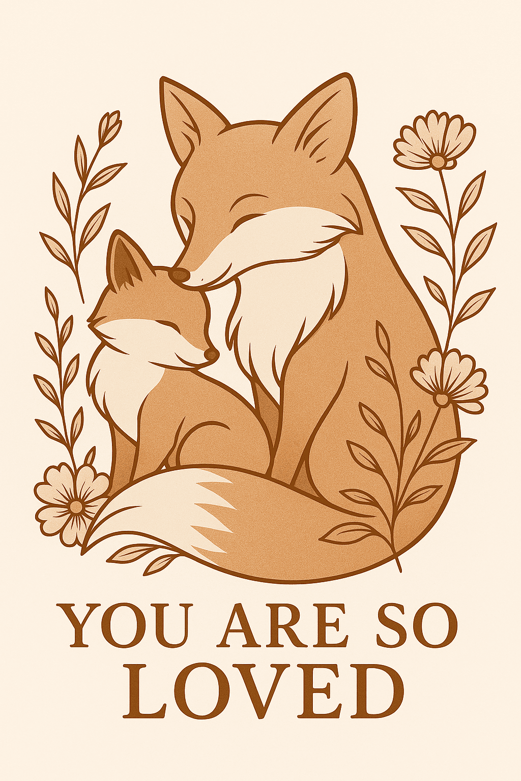 You Are So Loved - Heartwarming Fox Design