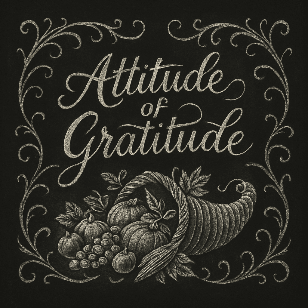 Attitude of Gratitude with Harvest Cornucopia