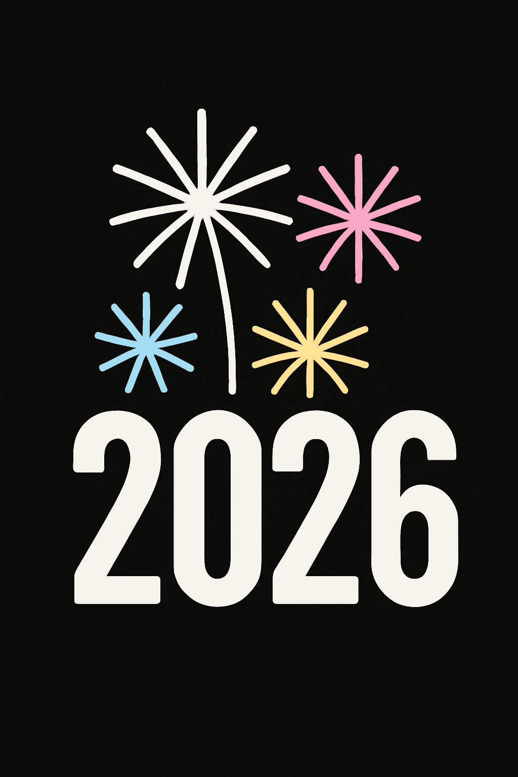 Bright 2026 Celebration Fireworks Design