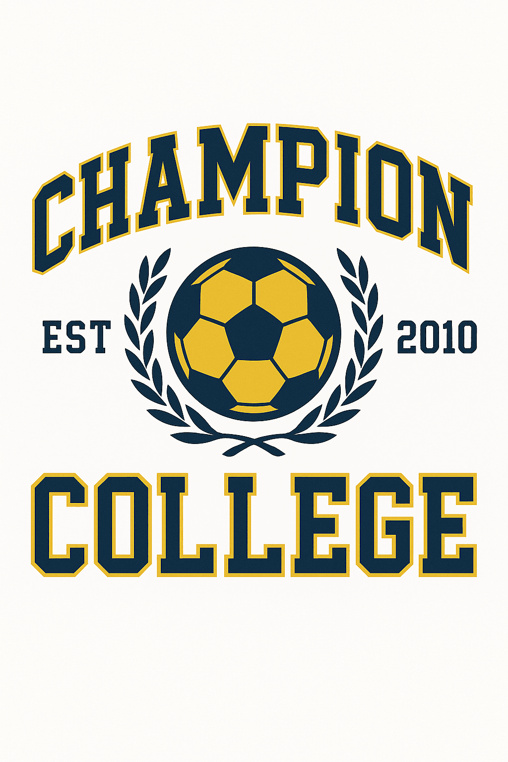 Champion College Soccer Vintage Emblem