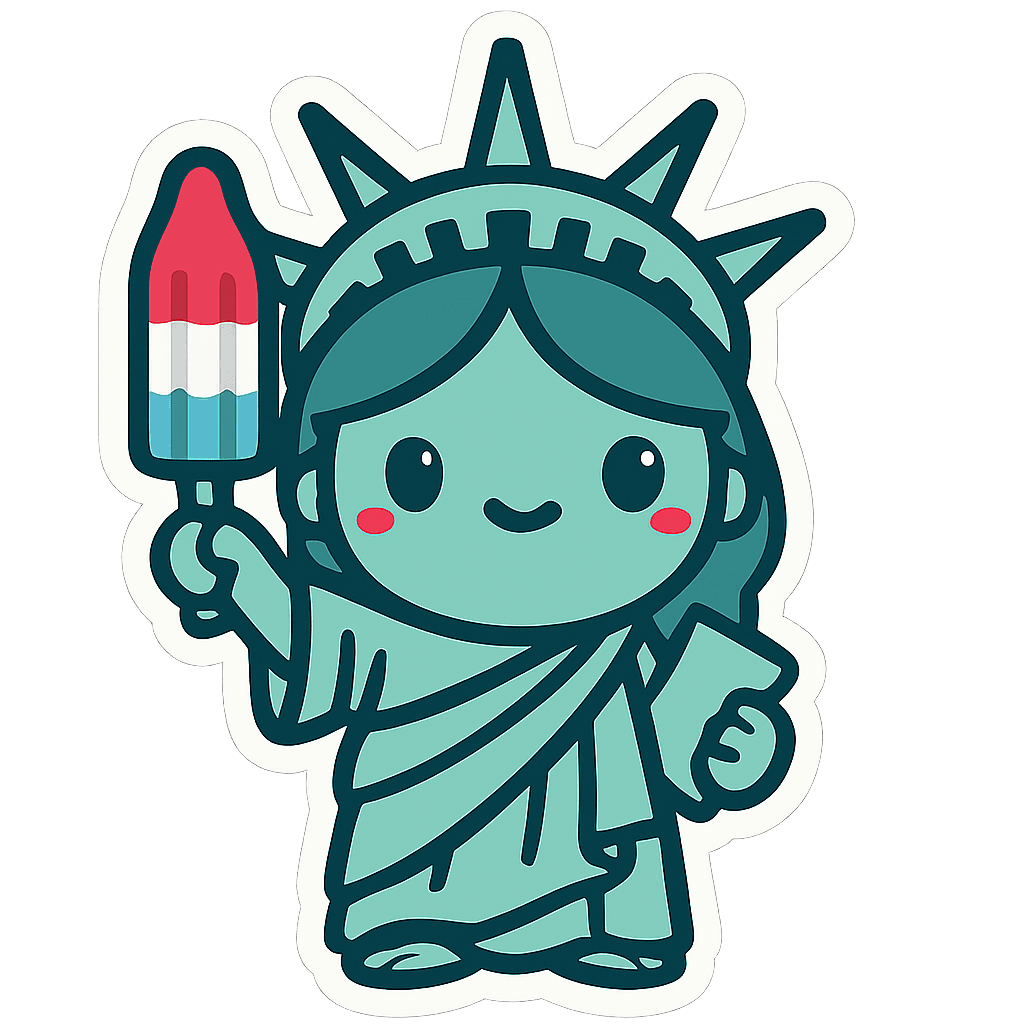 Cute Liberty with a Popsicle