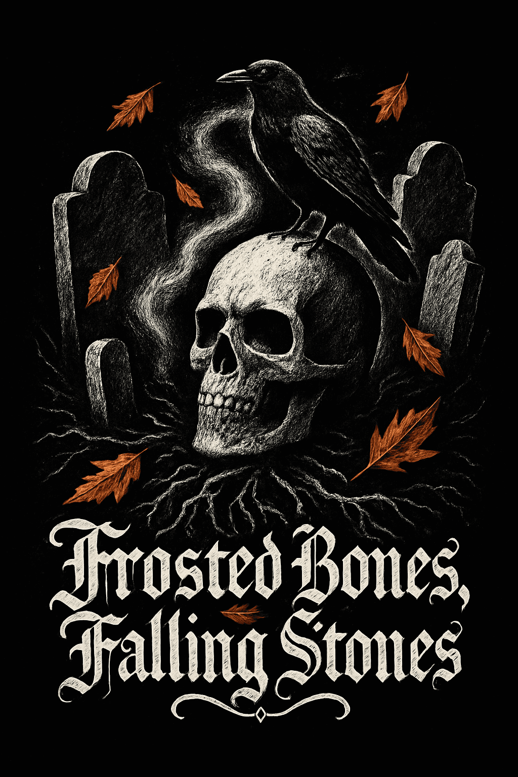 Frosted Bones & Falling Stones Gothic Design