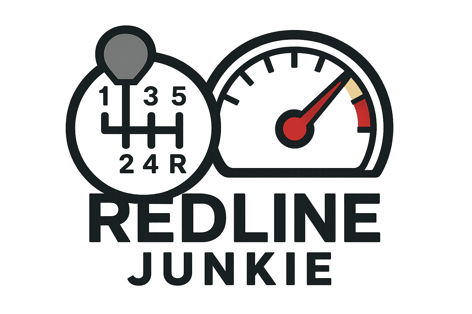 Redline Junkie Car Gear Shift & Speedometer Sticker