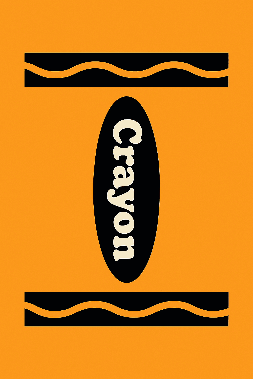 Retro Crayon Minimalist Design