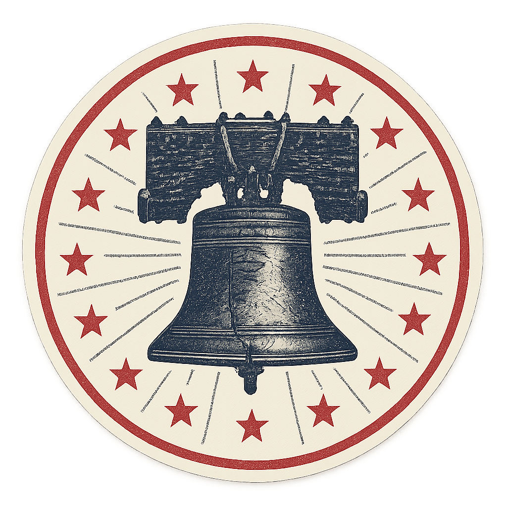 Liberty Bell Emblem Sticker