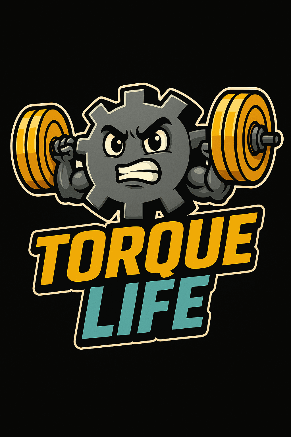 Strong Gear Lifting Heavy Weights Sticker