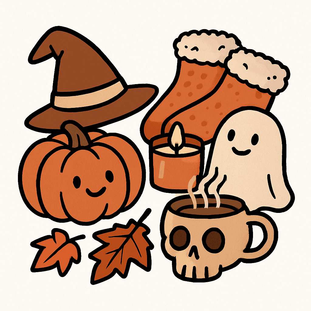 Cozy Cute Halloween Fall Vibes