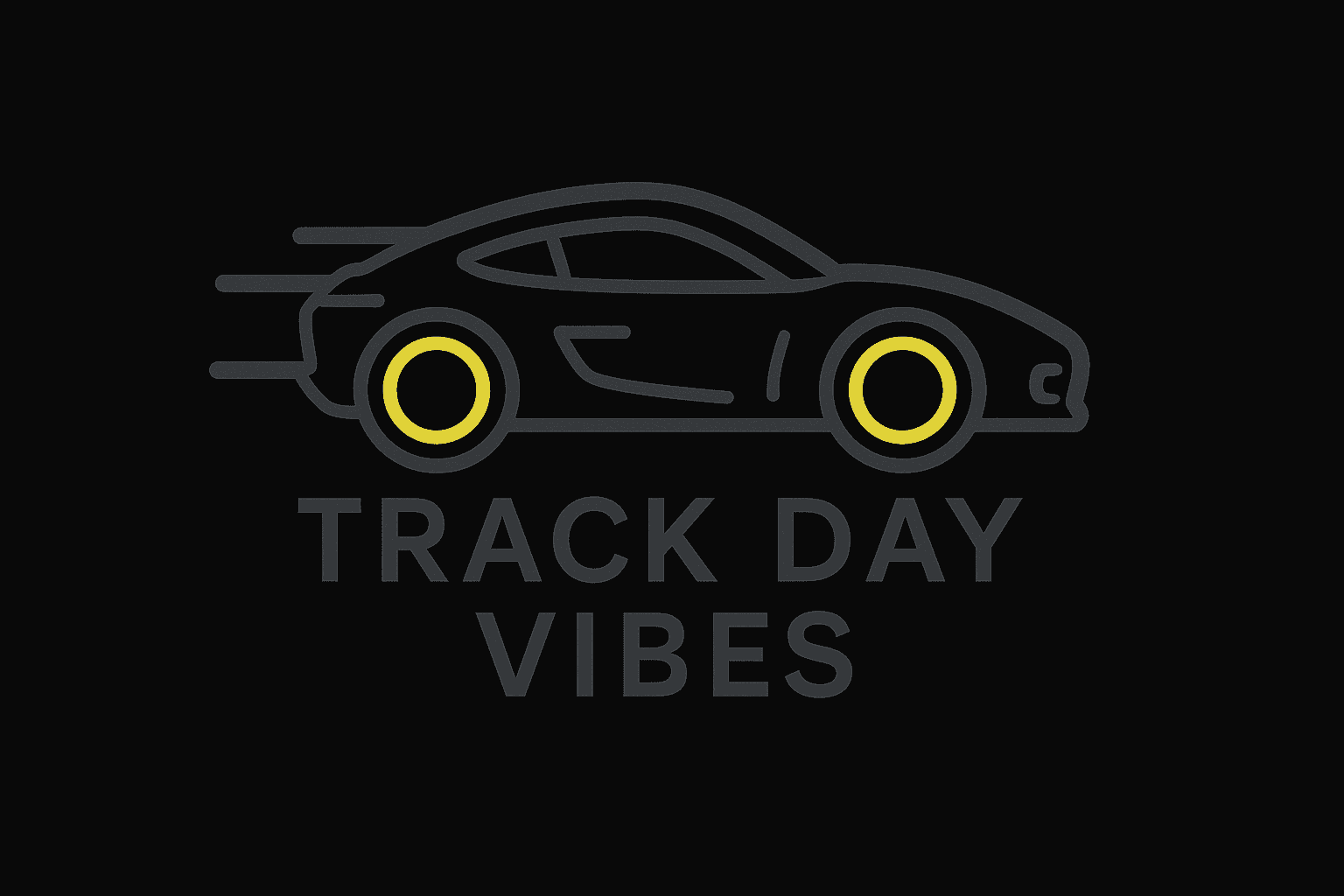 Sleek Race Car Track Day Sticker