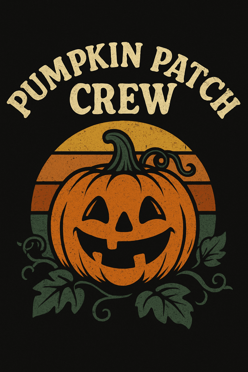 Pumpkin Patch Crew Vintage Halloween Fun