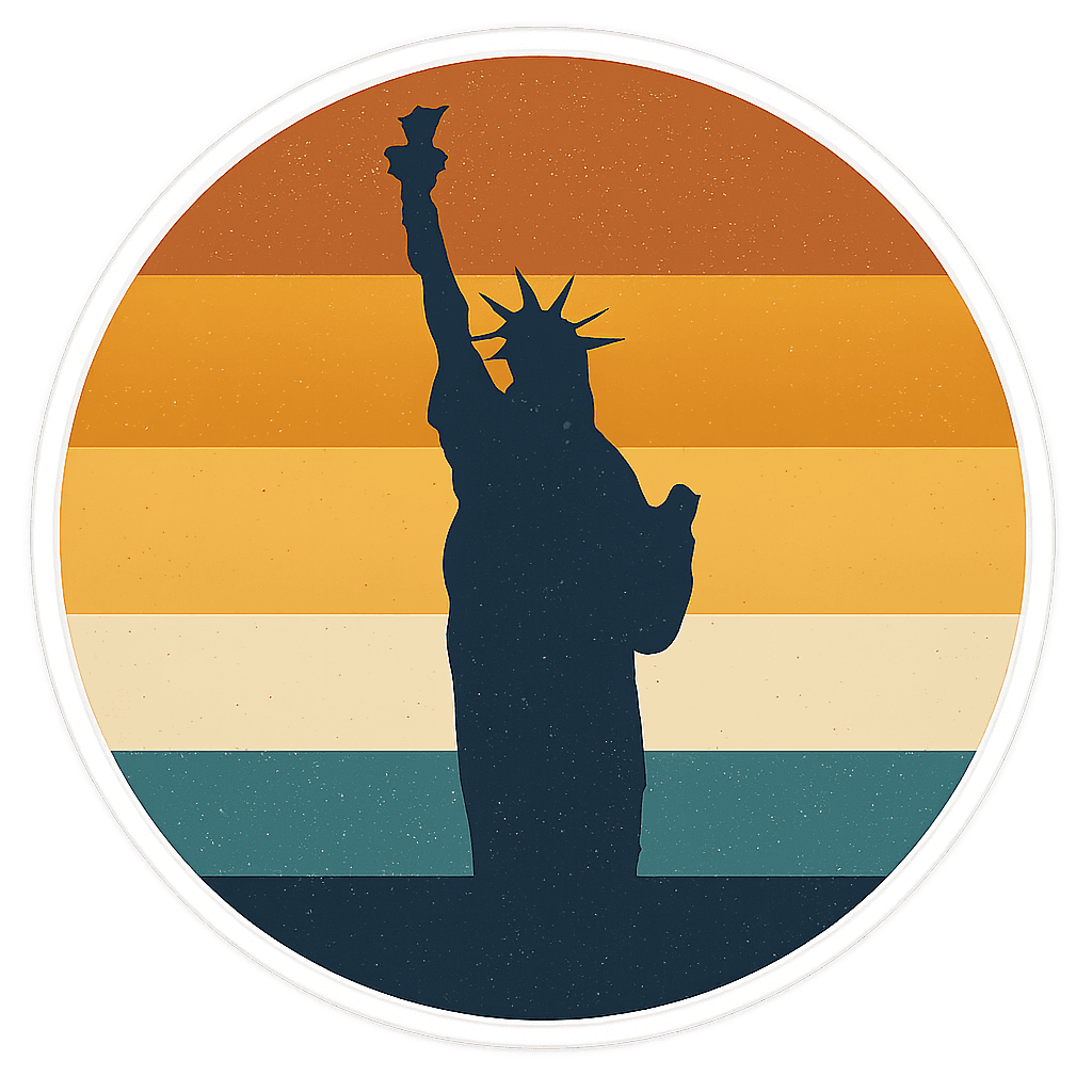 Statue of Liberty Retro Vibes