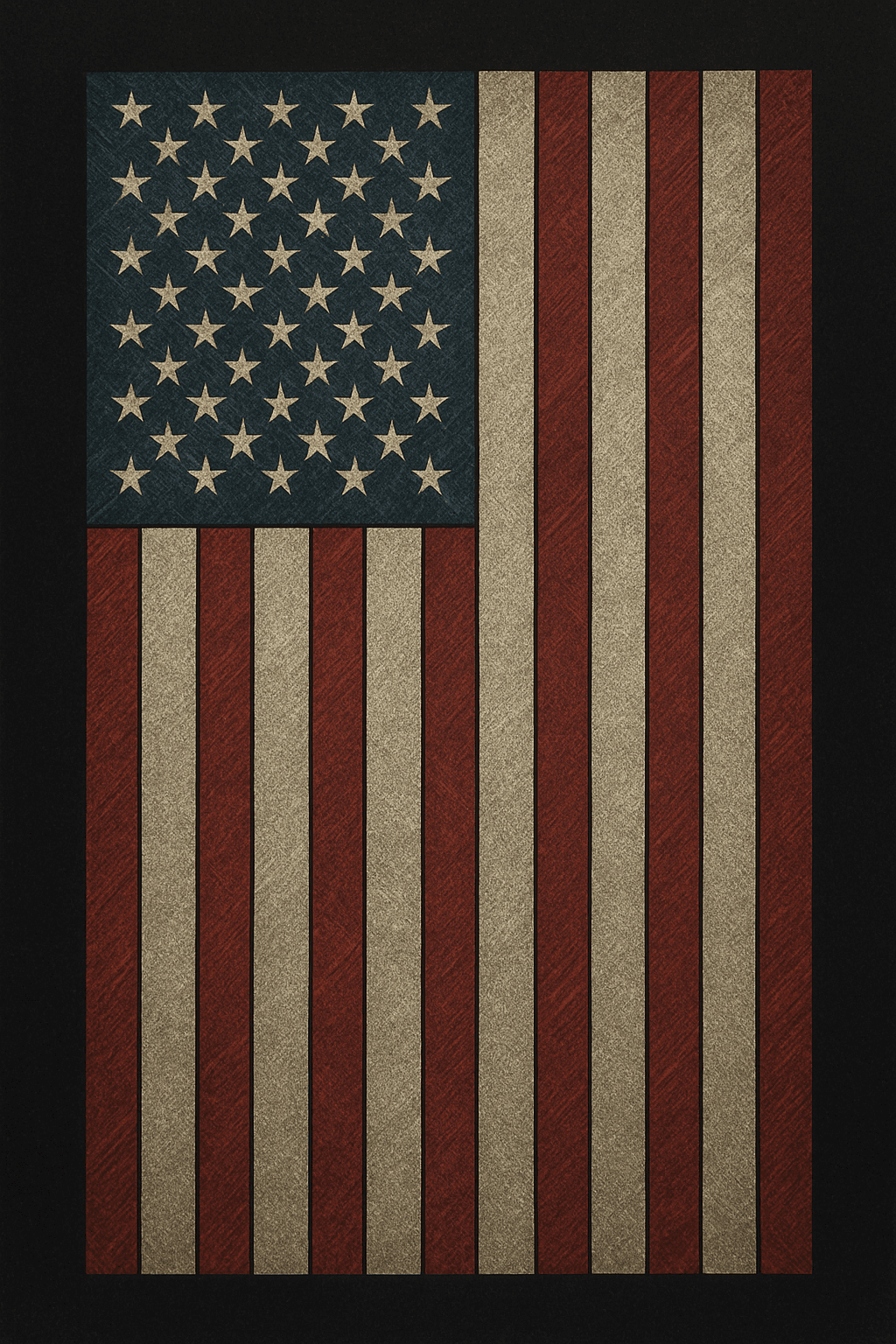 Vintage American Flag Design