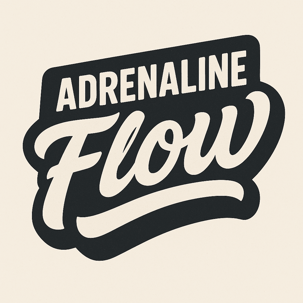 Bold Retro Adrenaline Flow Logo