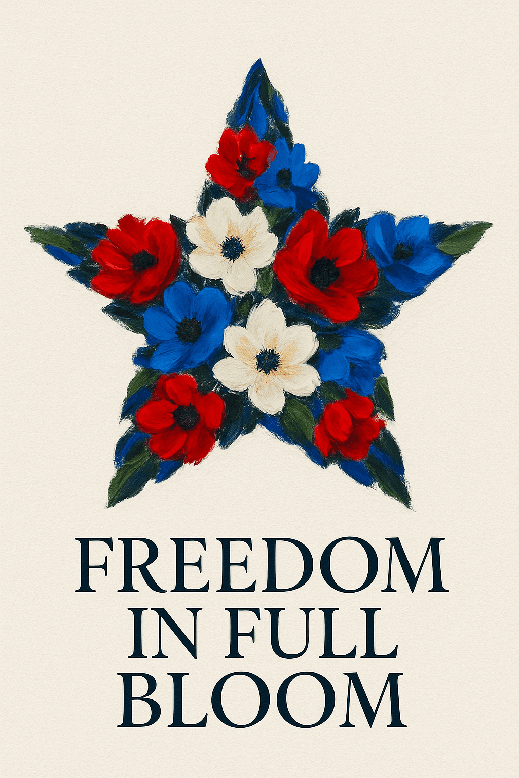 Floral Freedom Star Design