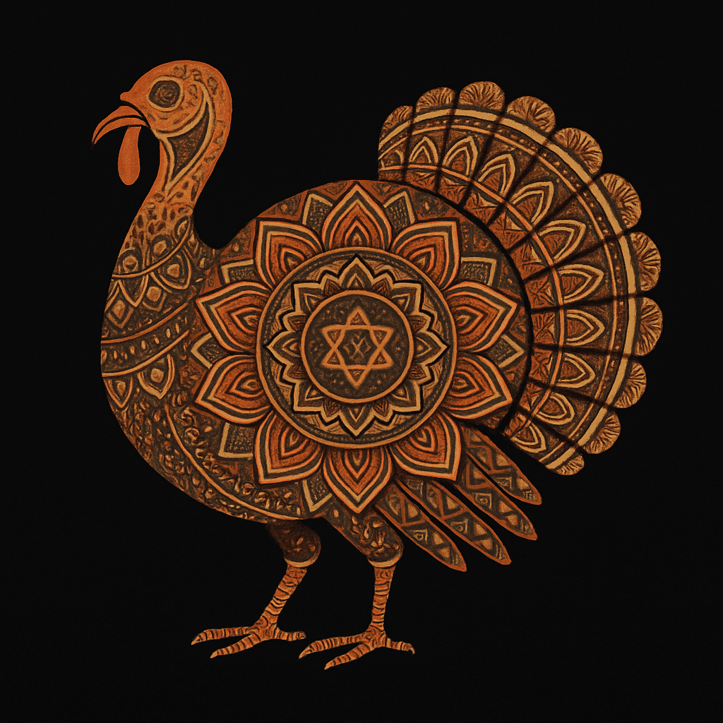 Intricate Mandala Turkey Design