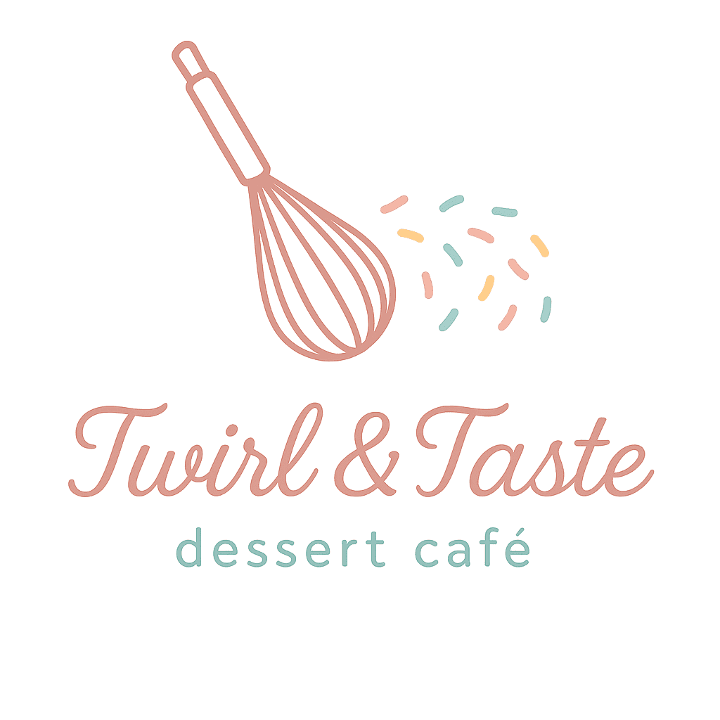 Whisk and Sprinkles Dessert Café Logo
