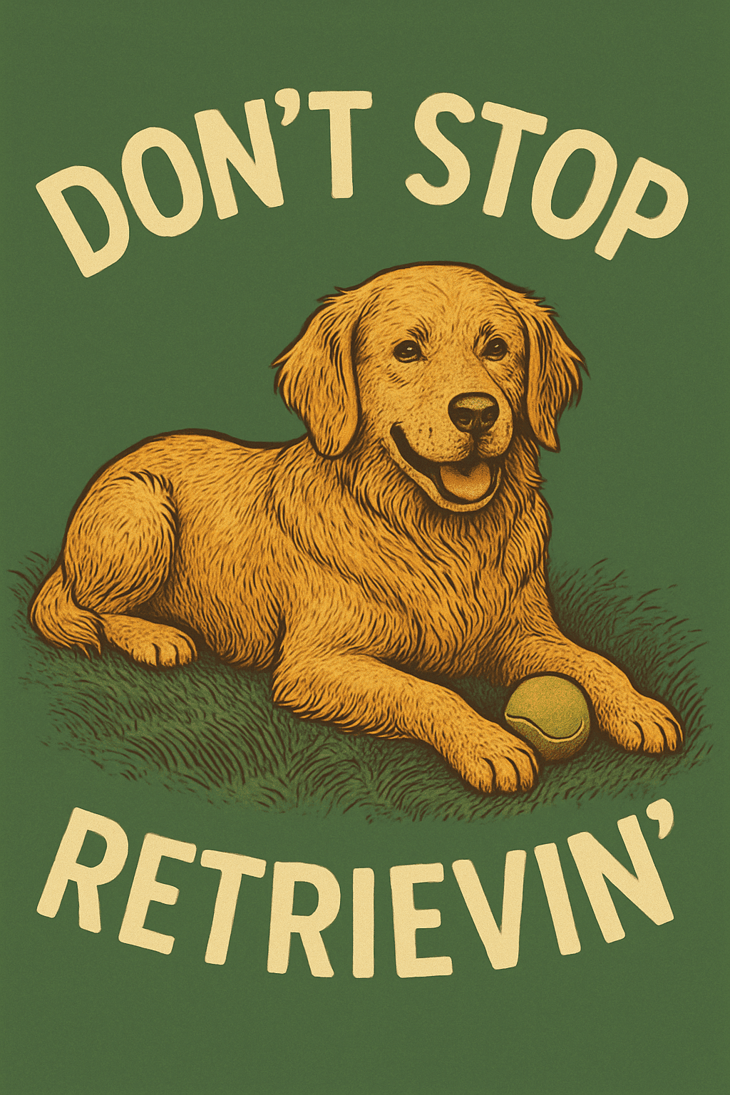 Don't Stop Retrievin' Golden Retriever