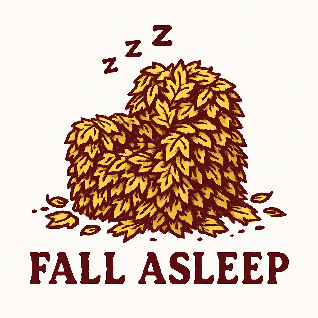Cozy Fall Leaves Taking a Nap