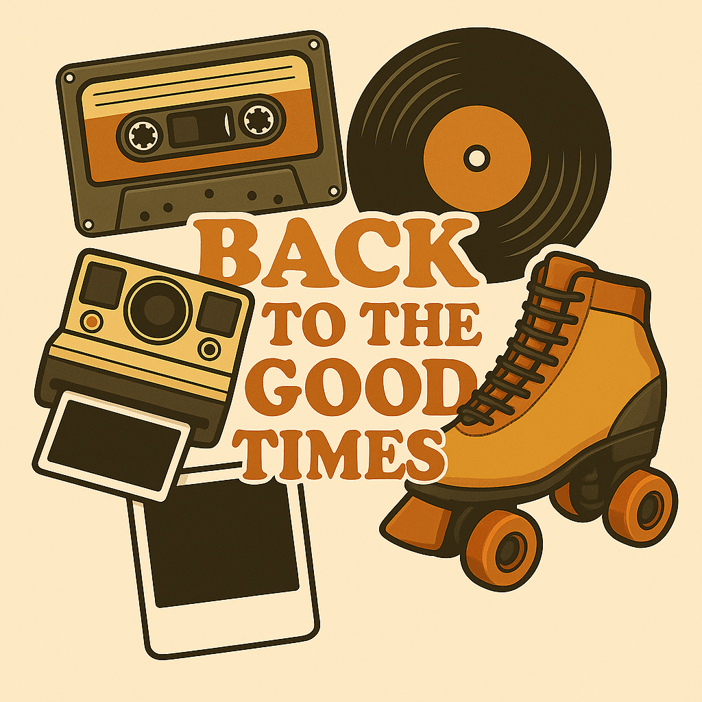 Retro Vibes: Back to the Good Times Stickers