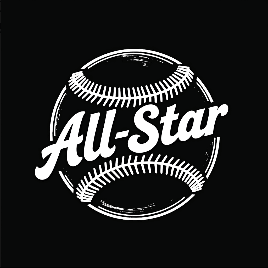 Vintage All-Star Baseball Emblem