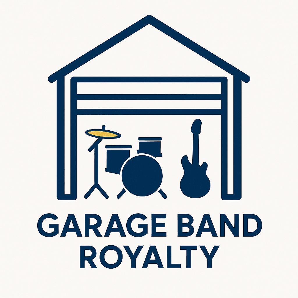 Garage Band Instruments Neon Sticker Design