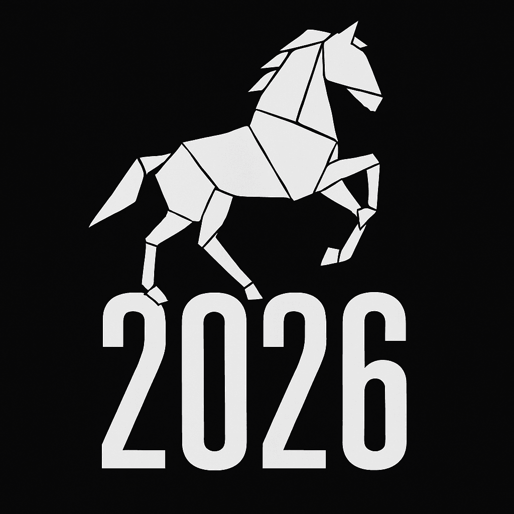Geometric Horse 2026 Design