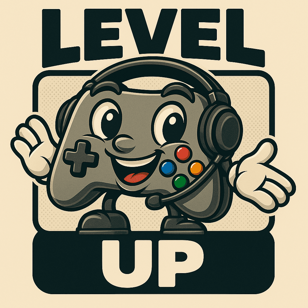 Level Up Gaming Controller Mascot Tee