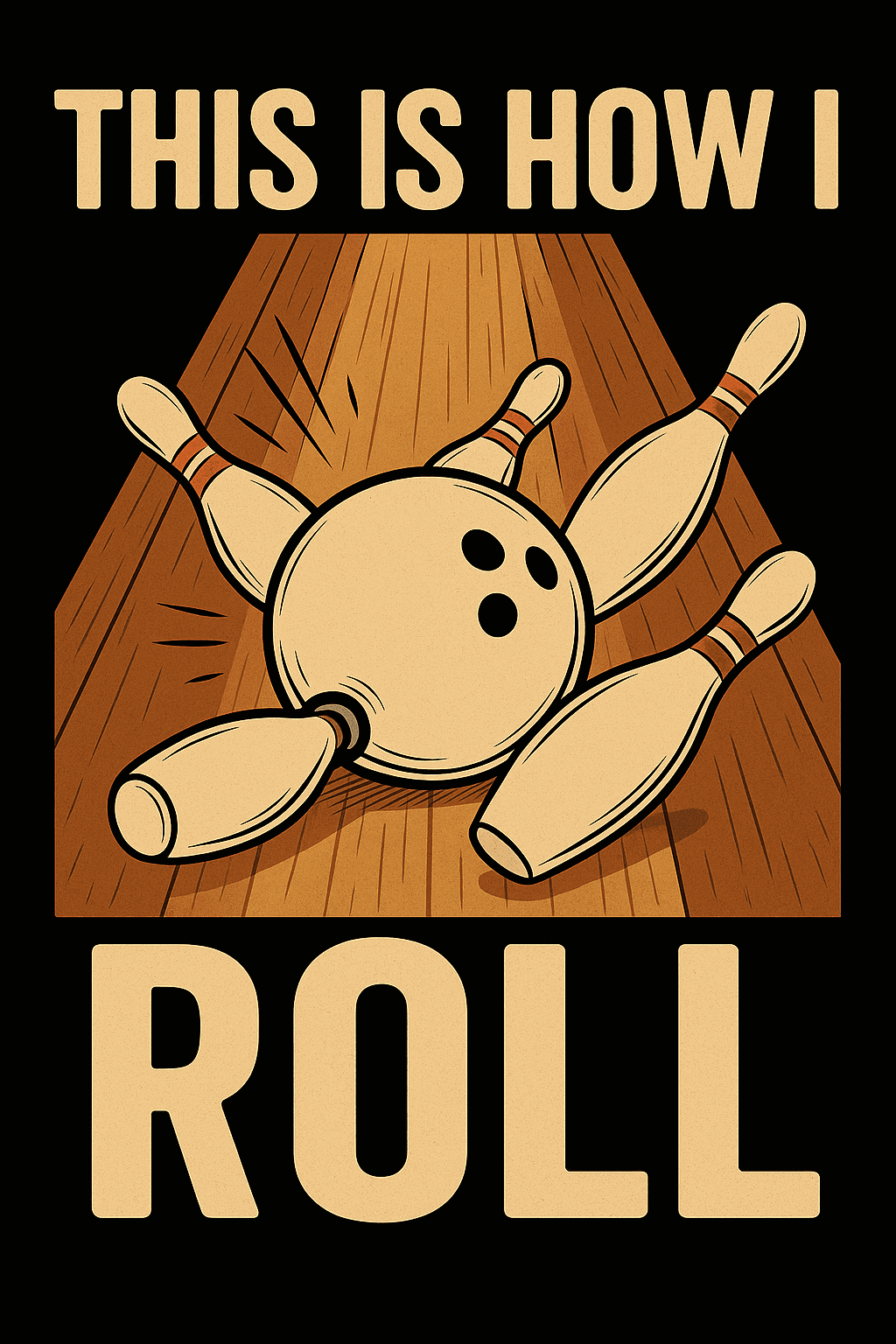 This Is How I Roll Bowling Strike Tee