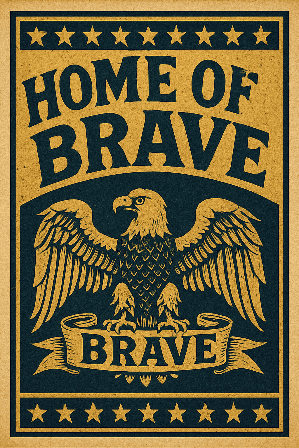 Home of the Brave Eagle Design