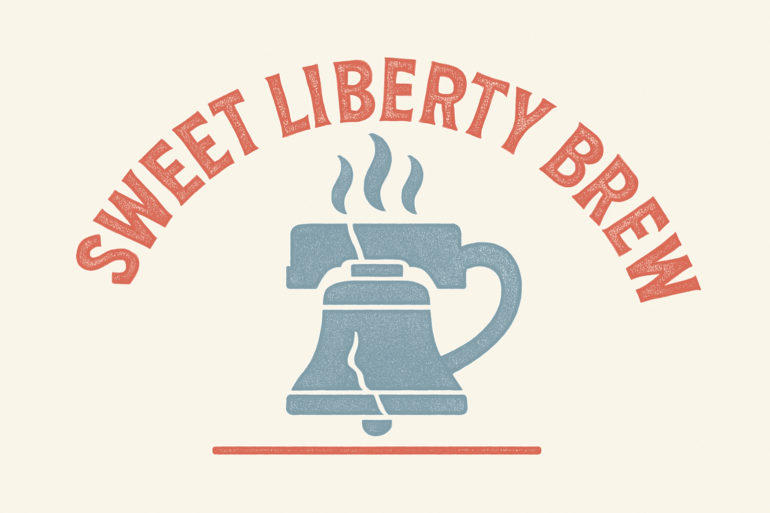 Liberty Brew: A Vintage Coffee Charm