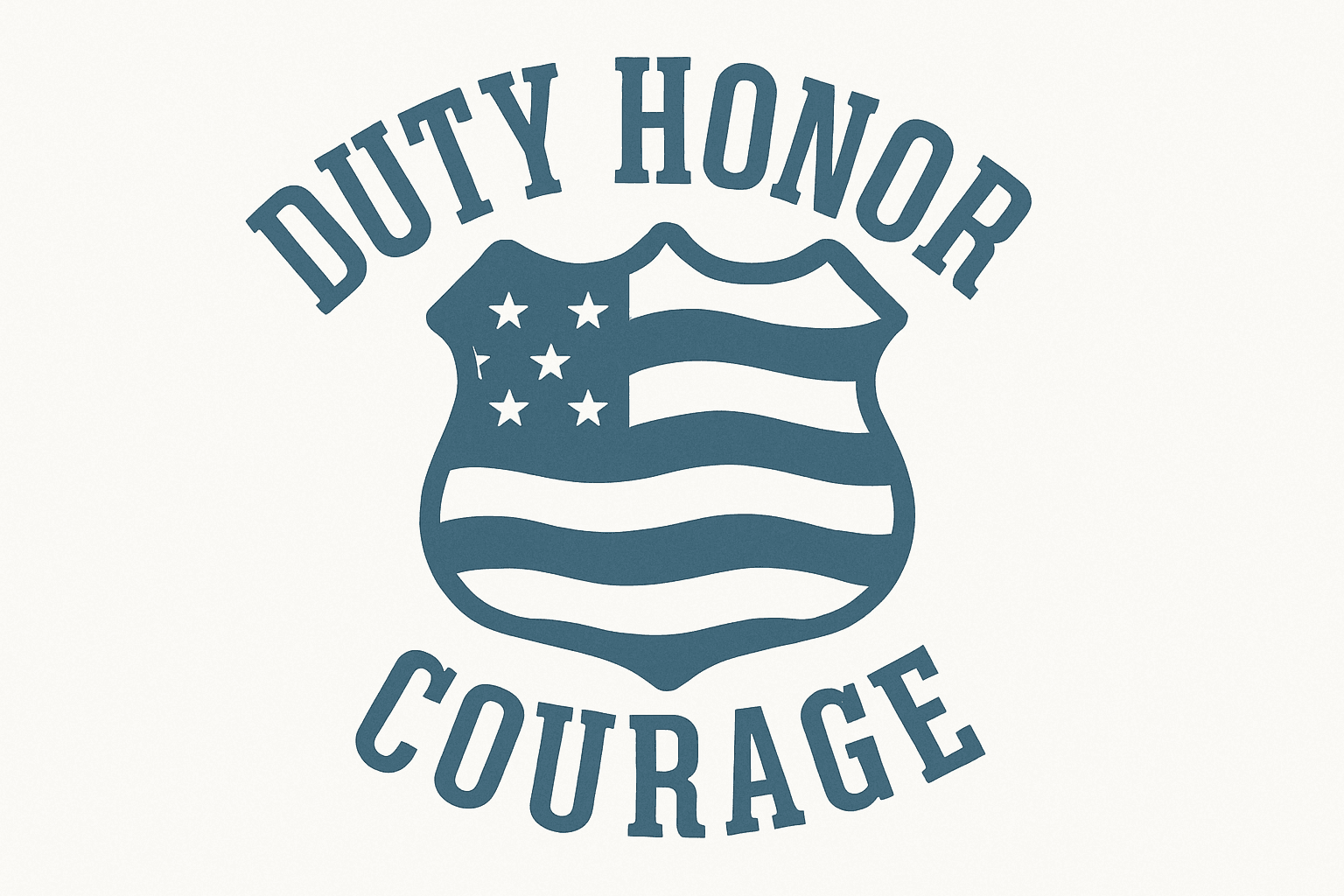 Courage and Honor Shield Emblem