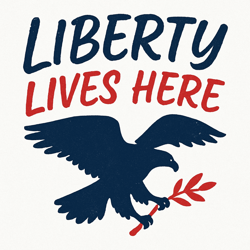 Liberty Lives Here - Soaring Eagle Design