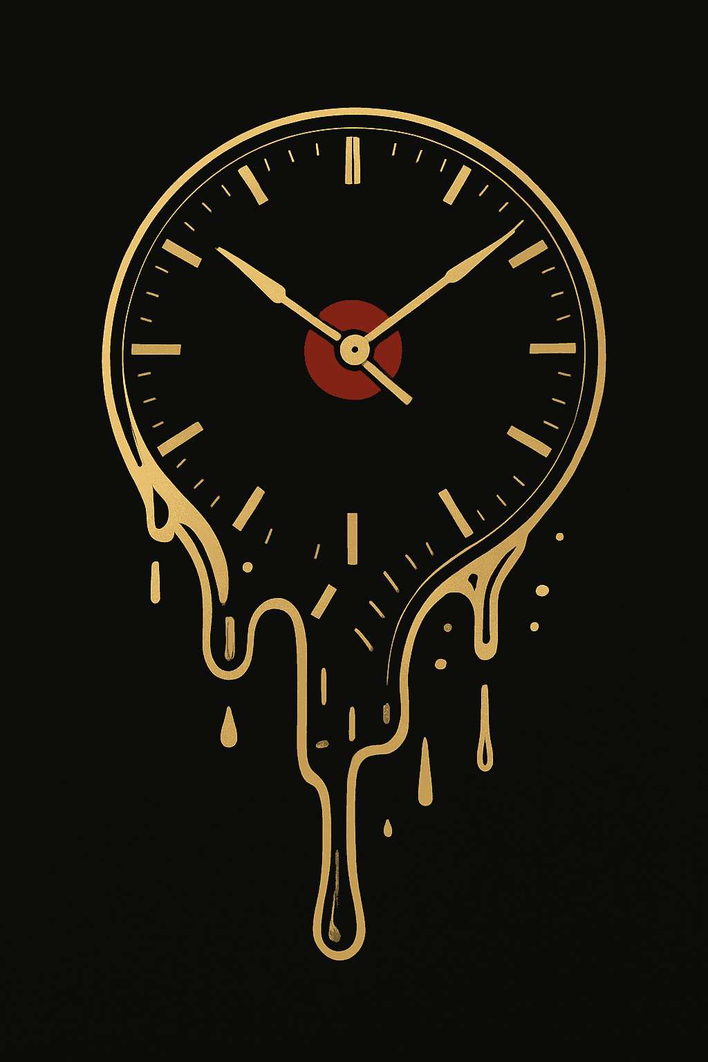 Melting Clock Surreal Time Design