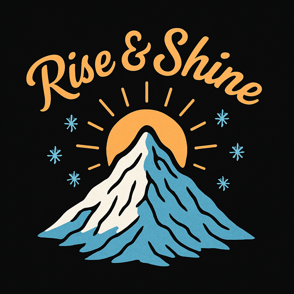 Rise & Shine Mountain Sunrise Design