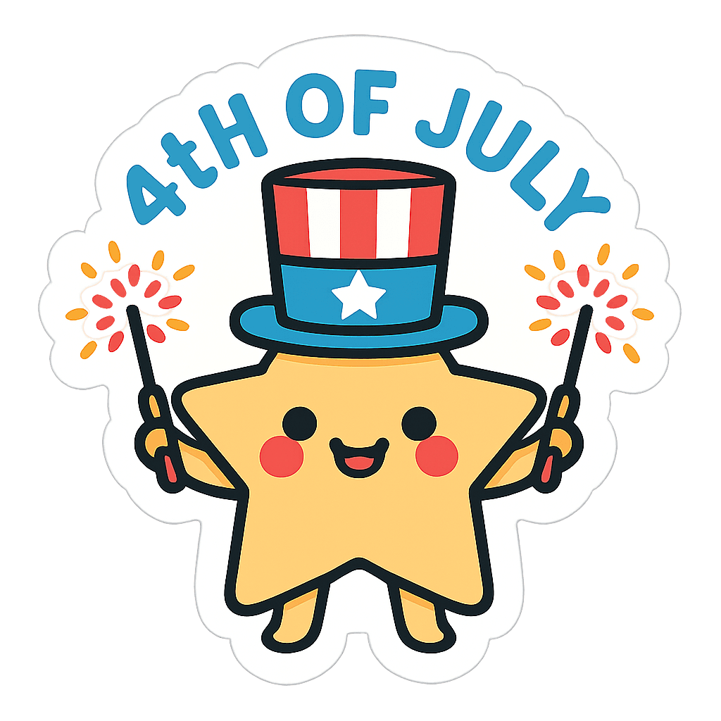 Star-Spangled Celebration Sticker